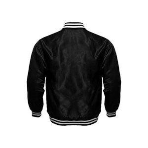 Chaqueta Varsity de Satén Personalizada para Hombre, 100% Poliéster, Chaqueta de Béisbol Letterman, Bordado Personalizado con Logotipo de Equipo o Club - Product Image 2