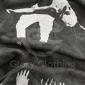 Sudadera con capucha informal de moda callejera para hombre con diseño de bolsillo suave y cómodo ajuste holgado invierno Dtg estampado lavado con ácido cuello con capucha - Product Image 4