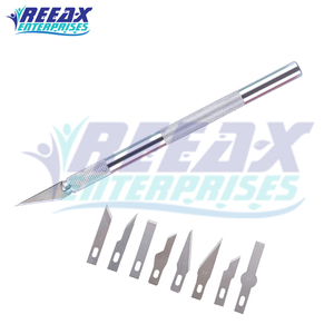 ด้ามมีดผ่าตัดและใบมีดสแตนเลสคุณภาพเยี่ยมแบบใช้ซ้ำได้สำหรับการผ่าตัดตา ได้รับการรับรองมาตรฐาน CE โดย REEAX ENTERPRISES - Product Image 5