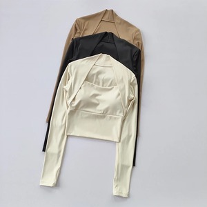 Camiseta de manga corta de algodón con cuello redondo para mujer, transpirable, cómoda, relajada, informal, básica, para todos los días, a la moda de verano - Product Image 5