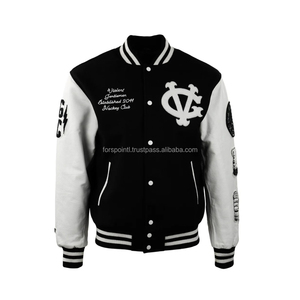 Chaqueta de béisbol Varsity para hombre con logotipo personalizado bordado 100% chaquetas de lana Letterman Varsity - Product Image 6