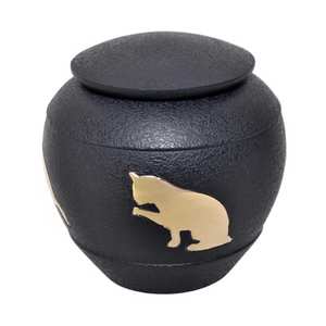 Premium Handmade Blue Metal Urn for Pet <b>Baby</b> Ashes Custom Funeral Keepsake Decorative Urn - Product Image 5