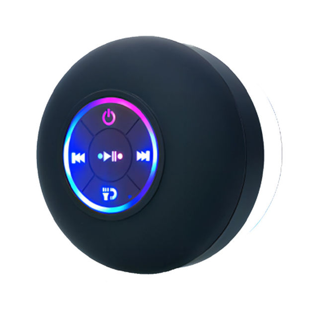Portable Wireless Speaker Colorful LED Light IPX4 Waterproof Loudspeaker for Outdoor Parties Mini Size Handheld Microphone Dual