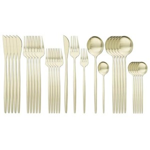 Designer Stainless Steel Handle Luxury Hotel Standard Flatware <b>Set</b> Wedding/Party Metal Cutlery Kitchen Tabletop Use - Product Image 1