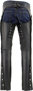 Chaps en cuir pour hommes avec design confortable réglable, pantalon chaps en cuir pour hommes avec un look décontracté et élégant, chaps en cuir pour hommes - Product Image 3