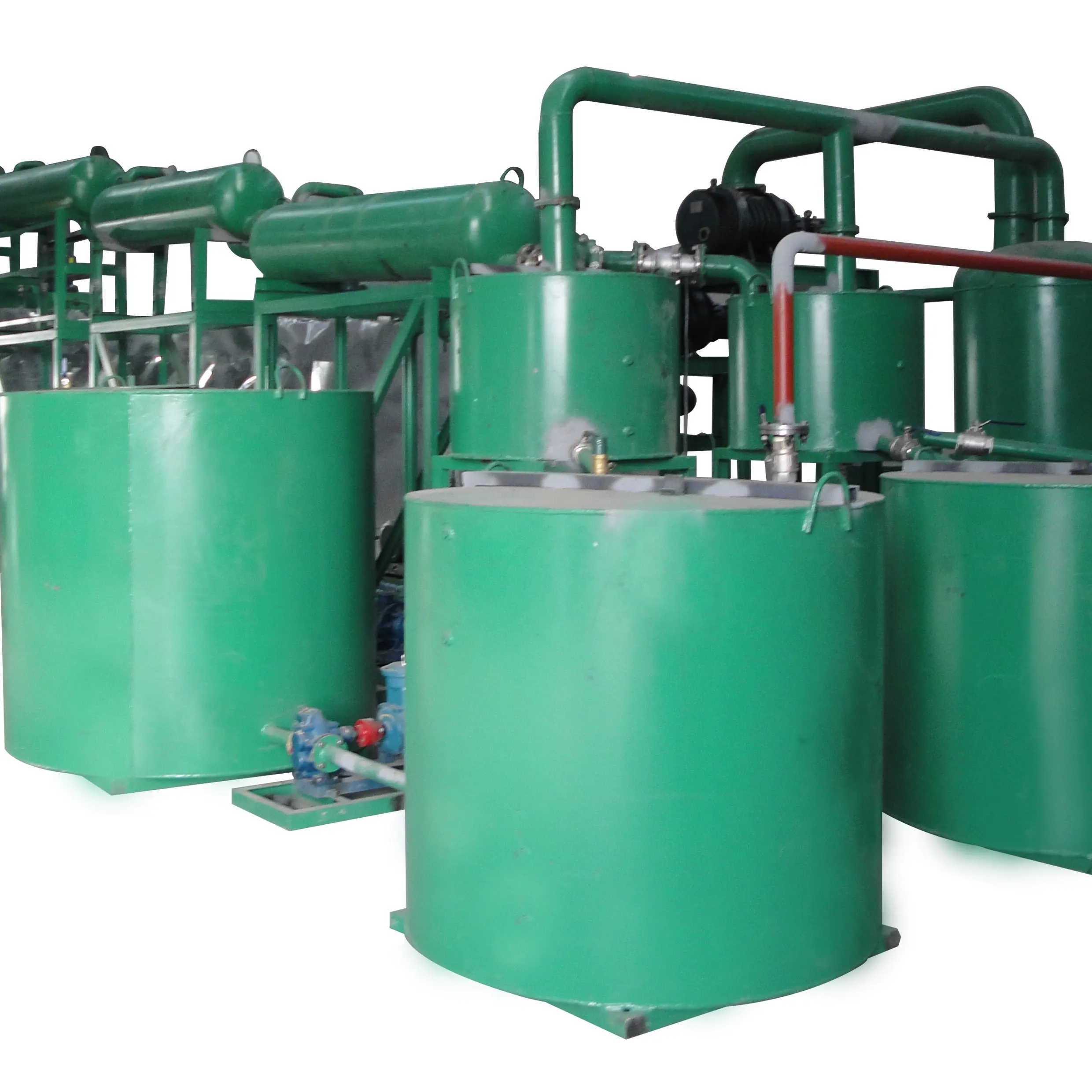 ZSC-5 gebruikt motorolie opwerking plant chemische methode om basisolie uit afval motorolie