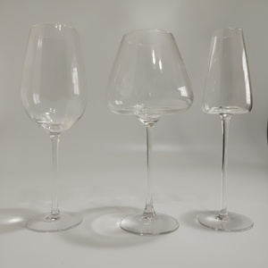 Biểu Tượng Tùy Chỉnh Hiện Đại Rõ Ràng Pha Lê Rượu Vang Đỏ Kính Với Dài Thân Cây Phẳng Cho Rượu Sâm Banh Cốc Cho Đám Cưới Bên - Product Image 2
