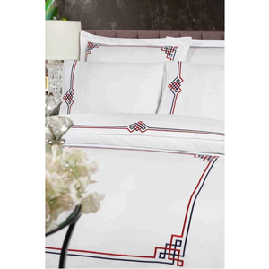 Juego de Ropa de Cama King Size de Lujo de 6 Piezas, Moderno, de Satén de Algodón, con Funda Nórdica y Sábana Ajustable con Bordado, para Uso Doméstico - Product Image 2