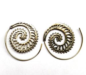 New Spiral <b>Hoop</b> <b>Earrings</b> Silver Plated <b>Earring</b> Exquisite <b>Fashion</b> Jewelry Spiral <b>Hoop</b> <b>Earrings</b> - Product Image 2