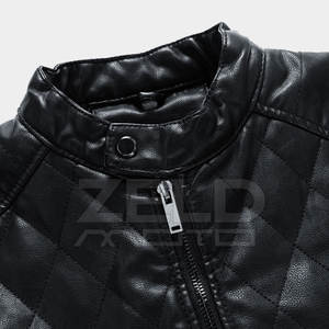 Veste en cuir coupe-vent durable pour hommes de qualité supérieure Offres Spéciales vêtements pour hommes de meilleure conception avec des vestes de compétition - Product Image 5