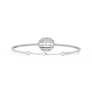 18K <b>Gold</b> Bracelet Adorned with Fabulous Lab Grown Diamonds - Product Image 4