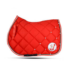 Selle de cheval anglaise en coton matelassé de qualité supérieure |   Tapis de selle équestre respirant et antidérapant pour le saut d'obstacles et le dressage - Product Image 6