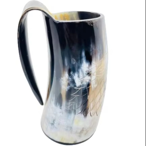 100% naturel Viking Animal corne tasses et tasses excellente qualité réutilisable conception facile à saisir pour les fêtes pour la bière et pour le champagne - Product Image 1