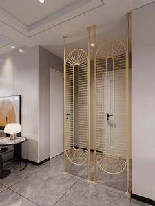 Panneaux de séparation décoratifs contemporains de mur en métal pour les entrées à la maison élégantes et la séparation de lobby - Product Image 4