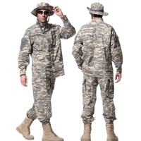 Ensemble uniforme camouflage pour homme, style tactique, polyester et coton tissé, respirant, résistant aux déchirures, vêtements d'extérieur
