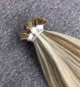 Venta caliente de calidad superior vietnamita cabello Remy I-Tip extensiones recto 60/4 mezcla de colores gran stock precio de fábrica de Vietnam - Product Image 4