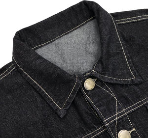 Chaleco personalizado de alta calidad para hombre, transpirable, negro, vaquero, OEM, bolsillos, estilo informal, algodón, sin mangas, nuevo chaleco vaquero para niños - Product Image 5