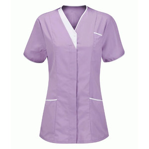 Chemises de gommage d'été décontractées de meilleure qualité pour femmes Design haut de gamme tenue d'allaitement d'hôpital médical tissu de toile de Offre Spéciale OEM direct - Product Image 2