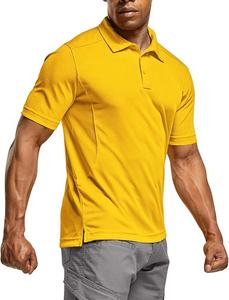 Polos tactiques personnalisés pour hommes Séchage rapide à manches courtes Golf Performance Tops Tissu piqué UPF léger et respirant - Product Image 1