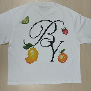 เสื้อยืดผ้าฝ้าย100% สำหรับผู้ชายแห้งเร็วพิมพ์ลายตัวอักษรโลโก้ตามสั่ง - Product Image 3