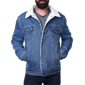 Chaqueta vaquera para hombre, abrigo vaquero abotonado, chaqueta vaquera de moda 2025, Chaquetas vaqueras informales ajustadas para hombre - Product Image 2