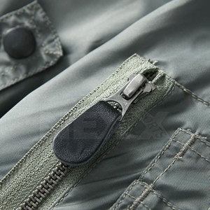 Chaqueta Bomber Impermeable de Nailon/Poliéster para Hombre con Cuello Alto, Patrón de Letras, Logotipo Personalizado, Ecológica, de Secado Rápido, al por Mayor - Product Image 6