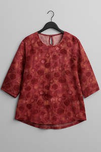 Moda de verano 2025 para mujer, blusas estampadas elegantes e informales para mujer, Top coreano suelto con botones florales - Product Image 2