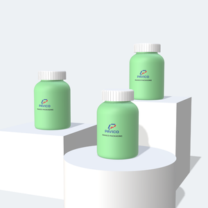 Wholesales Custom Printing <b>Plastic</b> <b>Packaging</b> Cylinder Green PET <b>Plastic</b> Bottle for Medicine, Vitamin Pill Made in Vietnam - Product Image 6