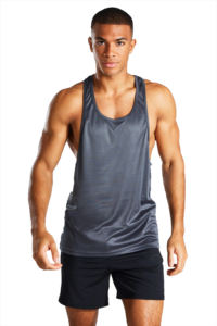 OEM de talla grande transpirable gimnasio camisetas sin mangas de moda sostenible lavado liso ropa deportiva culturismo Fitness Stringer - Product Image 3