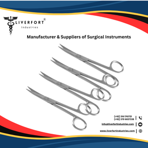 Tijeras Quirúrgicas de Calidad LIVER FORT INDUSTRIES LI-SS-008, Curvas, 5.5 Pulgadas (14 cm), Puntas Afiladas, Instrumentos Quirúrgicos - Product Image 2
