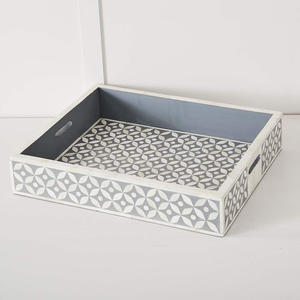 Bandeja de Servir Personalizable con Incrustaciones de Hueso Estilo Animal, Hecha a Mano en India, Último Diseño, Mejor Color - Product Image 5