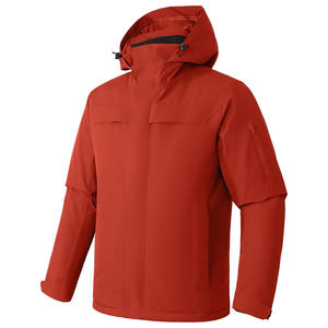 Veste de ski sur mesure OEM Vêtements d'extérieur d'hiver Tissu coupe-vent imperméable Capuche chauffante Fermeture éclair Marque privée Options d'impression de logo - Product Image 1