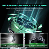 Quatre tuyaux en cuivre haute puissance universel voiture ampoules LED lumières H1 H3 9005 9006 H7 H11 H4 phares LED