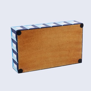 Venta caliente de lujo rectángulo hecho a mano estilo europeo caja de almacenamiento de joyas modelo personalizado patrón resina madera decoración del hogar - Product Image 4