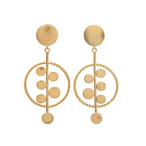 Huggie耳环与锆石设计珠宝模型沙特2015女性图片小玫瑰金礼品白色派对时尚AAA