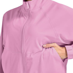 Veste de yoga en mélange de polyester à manches longues pour femme, coupe courte, zippée, pour la course et le yoga, personnalisable – Grande Vente - Product Image 4