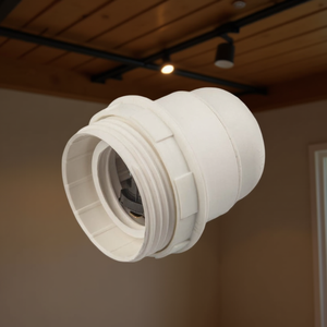 ขั้วหลอดไฟสีขาว E27 PP0478 แบบชิ้นเดียว สำหรับฐานหลอดไฟ - Product Image 3