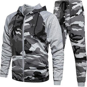 Hombres Poliéster Fleece Slim Fit Gym Wear Jogger Sets Conjunto de dos piezas Sleav completo con capucha Chándal personalizado Hombres subido por Dress Sports - Product Image 1