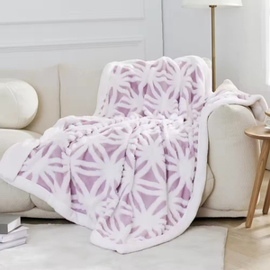Meilleur fournisseur de couvertures thermiques personnalisées, motif uni, tricot en coton, douces et confortables pour la maison - Product Image 1