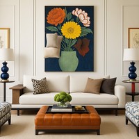 Sofá Moderno de Lujo Fiore con Mesa Auxiliar de Madera Integrada - Sofá Modular de Tela con Base de Metal y Asientos de Espuma de Alta Densidad