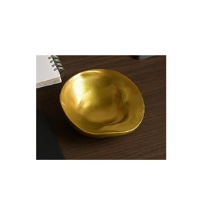 Bol décoratif de luxe plaqué or Accent élégant pour la maison Bol en laiton argenté fabriqué à la main Style vintage haut de gamme coffre-fort - Product Image 6