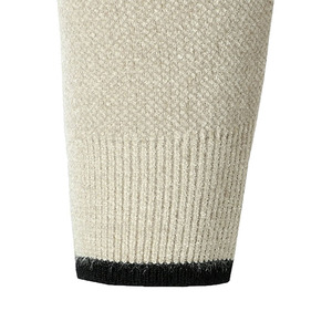 Vente en gros Pull cardigan d'hiver à manches longues pour hommes Manteau boutonné décontracté avec logo à l'avant Motif solide Usine de vêtements OEM ODM - Product Image 5