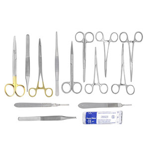 Kit d'instruments chirurgicaux de base Kit d'instruments chirurgicaux de chirurgie mineure de la meilleure qualité avec boîte en aluminium - Product Image 1