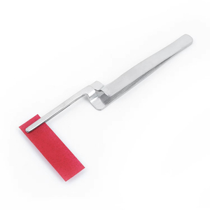 Pince à épiler en acier inoxydable, 2 pièces, droite, incurvée, articulée, instruments chirurgicaux manuels pour soins dentaires - Product Image 2