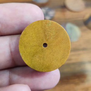 Malaquita Natural Verde Negra, Esfera Redonda Plana de 35 mm, Piedra Preciosa Suelta de Excelente Calidad, Ideal para Joyería, Perforación Gratuita, para Relojes - Product Image 5