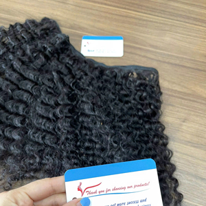 Gran oferta 2025, extensiones de cabello crudo, rizo birmano, cutícula alineada, cabello al por mayor, sin desprendimiento, sin enredos, triangulación de envíos - Product Image 1