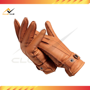 แฟชั่นใหม่หนังแท้ยาวถึงข้อมือกันน้ำระบายอากาศได้ดีกันลื่นลำลองฤดูหนาวที่อบอุ่นขับรถสไตล์เรียบง่ายกลางแจ้ง - Product Image 6