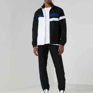 Ensemble de Survêtement Deux Pièces pour Homme avec Logo Personnalisé de Haute Qualité / Ensemble de Jogging Deux Pièces pour Homme Color Block à Prix de Gros - Product Image 4