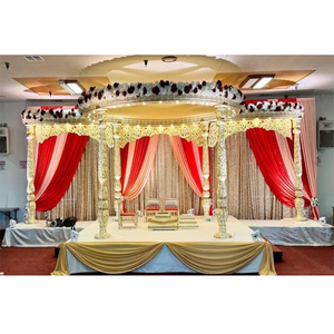 Grand Rajwada Haveli Style Luxury <b>Dome</b> Mandap Royal Golden Wedding Mandap Vintage Indian Weddings Wedding Decoration Supply USA - Product Image 1