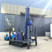 Machine de forage de puits d'eau mini 180m, moteur diesel, économique, équipement de forage de puits d'eau pour les petites entreprises